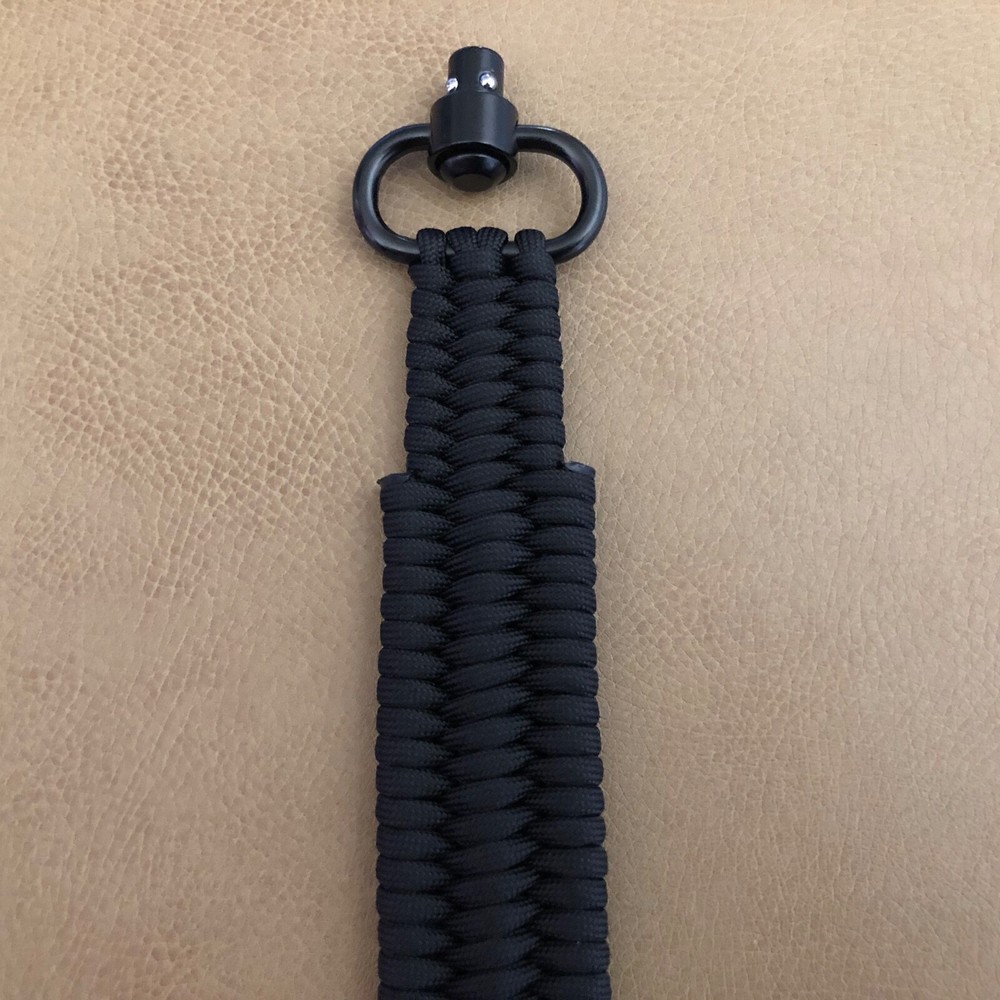 Black QD Handmade Tactical 2 Point Paracord Gun Rifle Sling Pull Loop