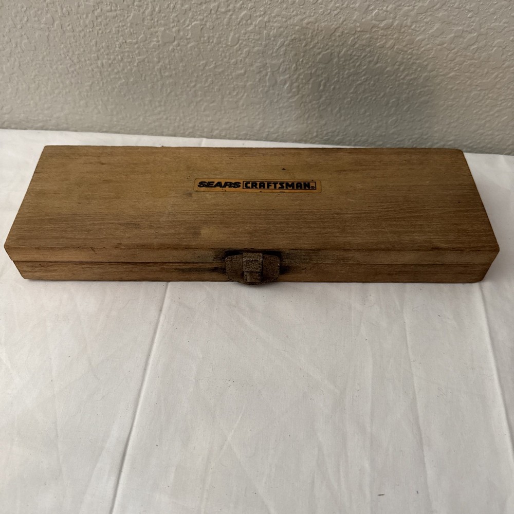 VINTAGE SEARS CRAFTSMAN DEPTH MICROMETER INDICATOR PRECISION MEASURING TOOLS.