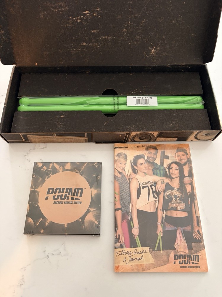 Pound Rockout Results System Drumming Exercise Program New Open Box