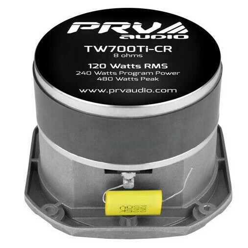 2x PRV Audio TW700Ti-CR Bullet 4” Pro Tweeter 8 Ohm Titanium Car Audio 480W