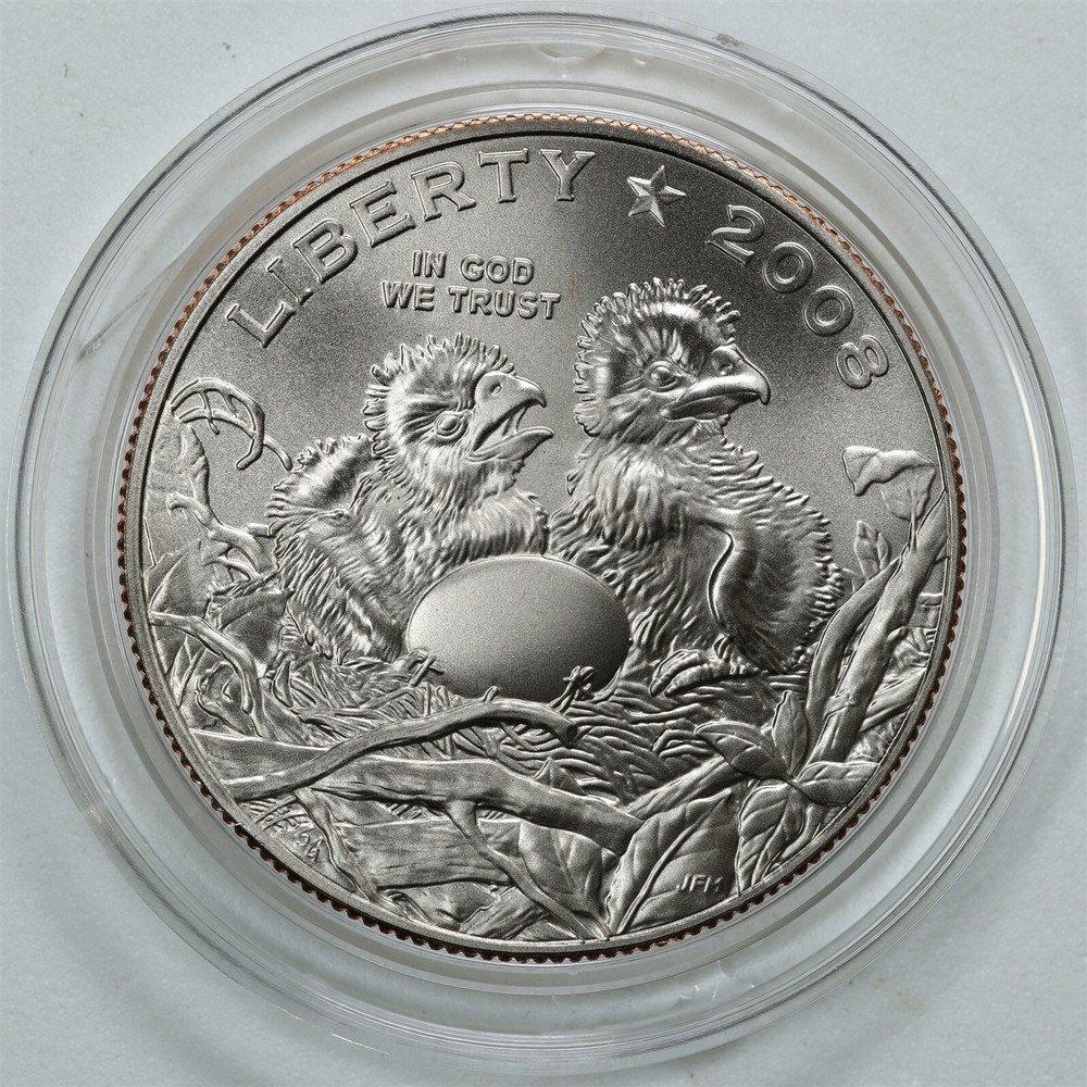 2008-S Bald Eagle Commemorative Half Dollar in OGP w COA