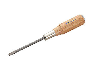 KTC MD-50, Wooden Grip Screwdriver (Flat), 4.5mm