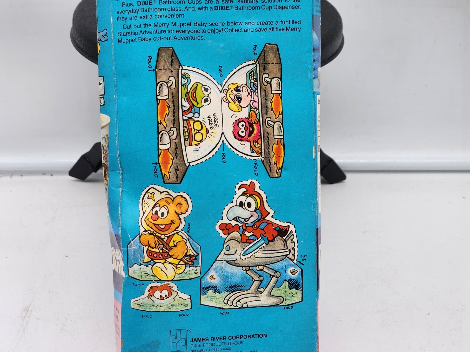 Vintage Muppet Babies Dixie 3-oz. Bathroom Cups (Open Box) 1985 Most There