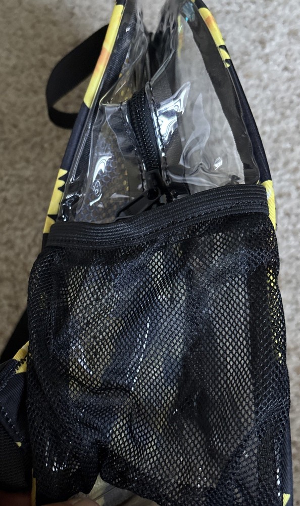 Clear Mini Backpack Stadium 12x12x6 Small Transparent Sunflower
