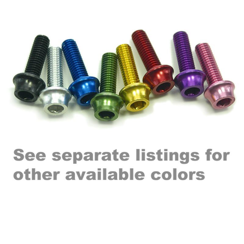 OMNI Racer WORLDS LIGHTEST Alloy Bottle Cage Bolts Set: M5x15 4.8g 4 BLUE