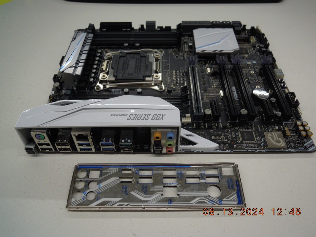 Asus X99-A II ATX Motherboard LGA 2011-V3 DDR4 M.2 USB3 + I/O Shield Latest BIOS