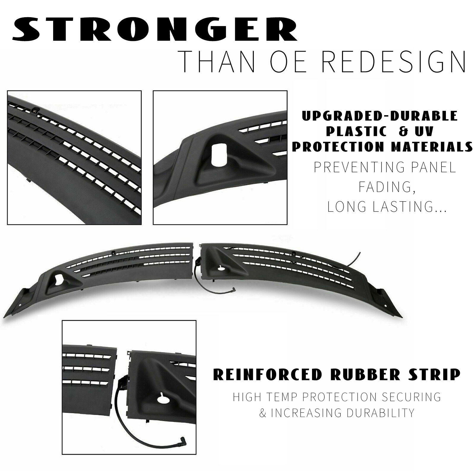 For 04-08 Ford F-150 F150 Improved Windshield Wiper Cowl Panel Cover Right Left