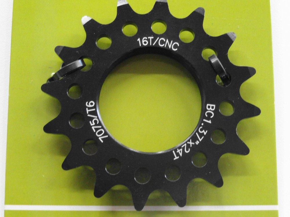 BLACK Cog Sprocket Threaded 16Tx1/8" Single Speed  Bicycle