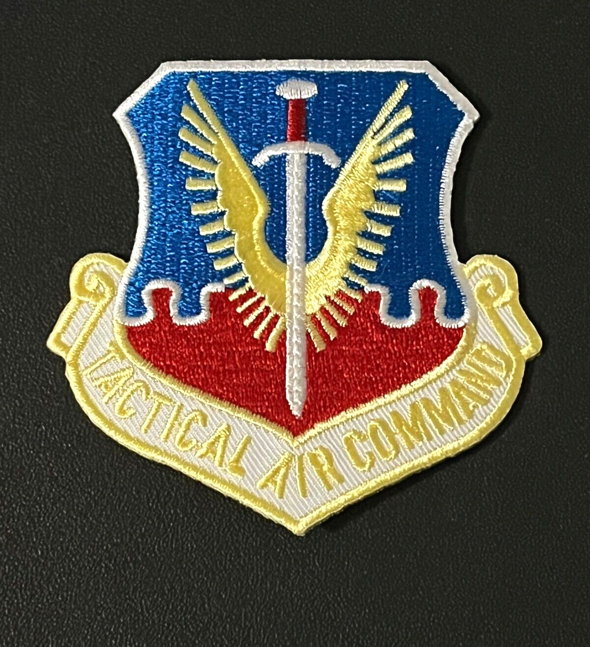 US AIR FORCE TACTICAL AIR COMMAND 3" PATCH USAF MAJCOM TAC (AFE)