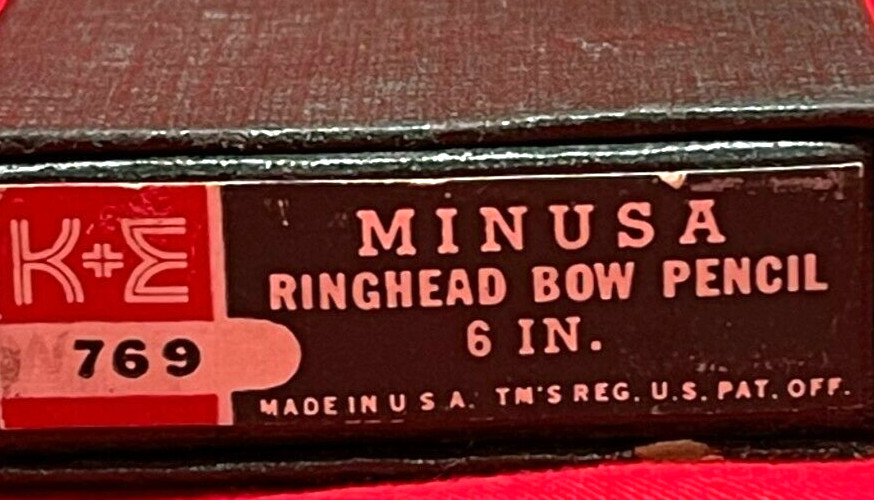 K&E MINUSA RINGHEAD BOW PENCIL 6" 769