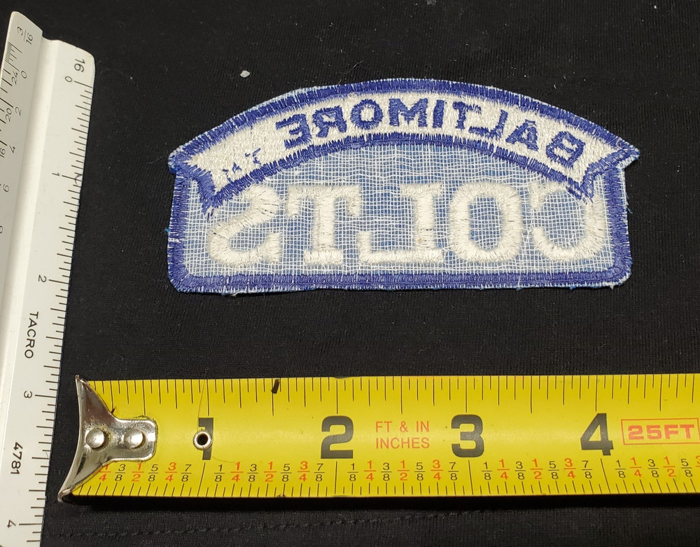 Baltimore Colts Vintage Patch Emblem Old Logo Large 4 Inch Patch