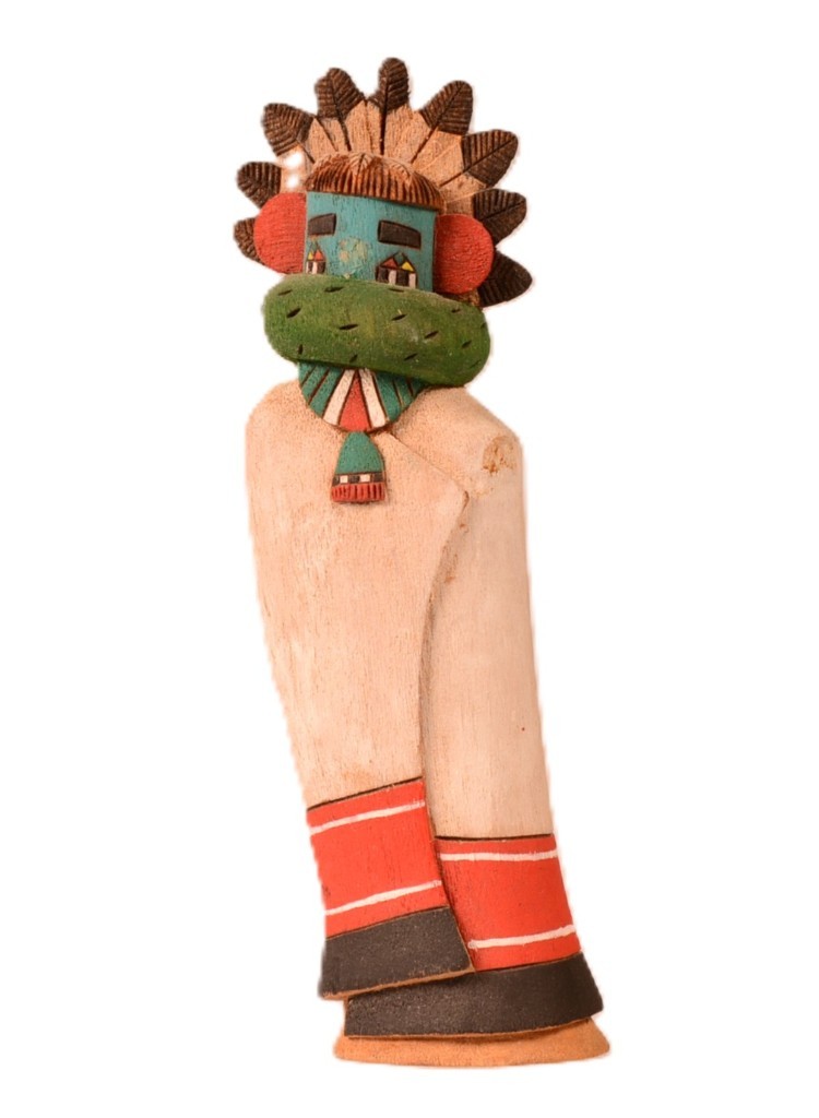 Hopi Pueblo Morning Singer Kachina Doll By Aaron Adeha Late 20th Century
