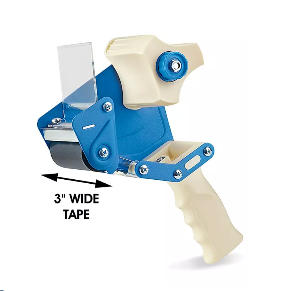 Uline H-596 - Tape Gun Dispenser  3" Industrial Side Loader- *Damaged Box*