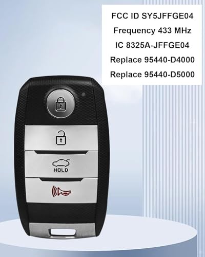 Keyless Entry Remote Key Fob Replacement Fit for Kia Optima 2016-2020 Replace