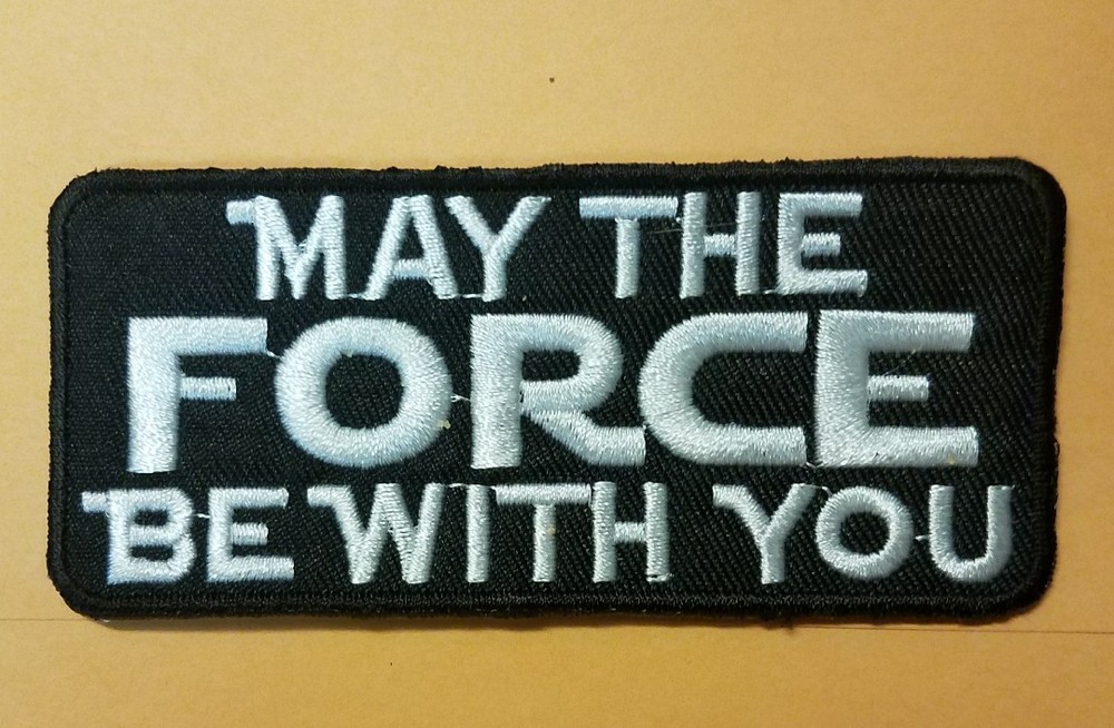 Star Wars May The Force Be With You Logo Patch 4 inch patch cosplay