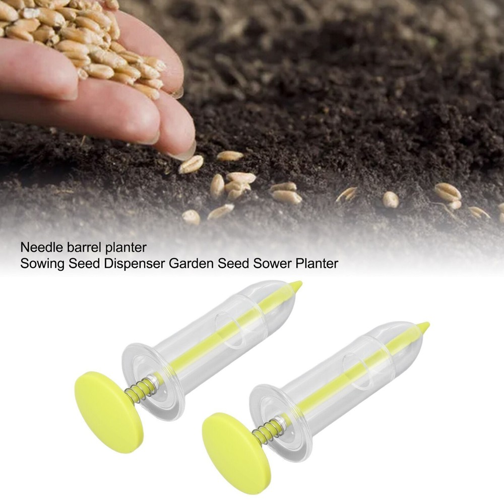 2pcs Mini Sowing Seed Dispenser Sower Small Seed Spreader Adjustable Handheld