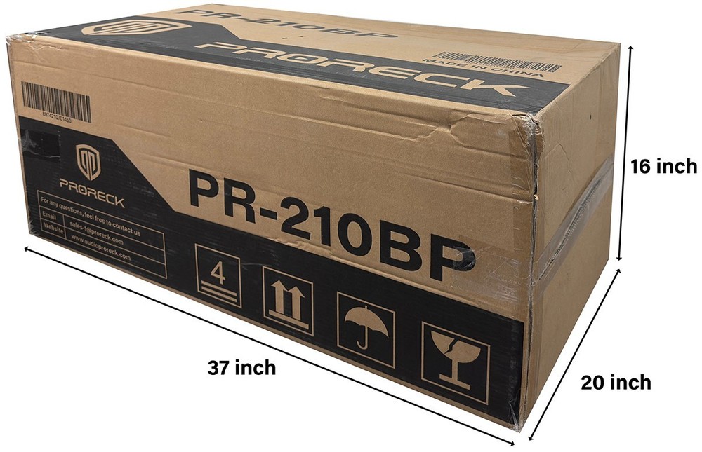 PRORECK Dual 10in Full Range 8000W Powered Line Array Speaker*4 With Frame
