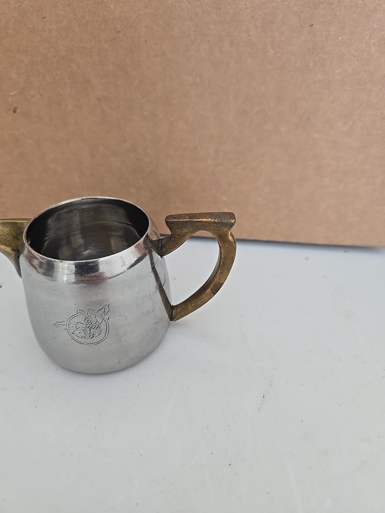 Vintage Silver Creamer Small Pitcher.