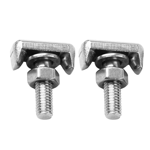 Car Battery Terminal Bolt, 2PCS Auto Cable Extender T-Bolt Nuts Replacement