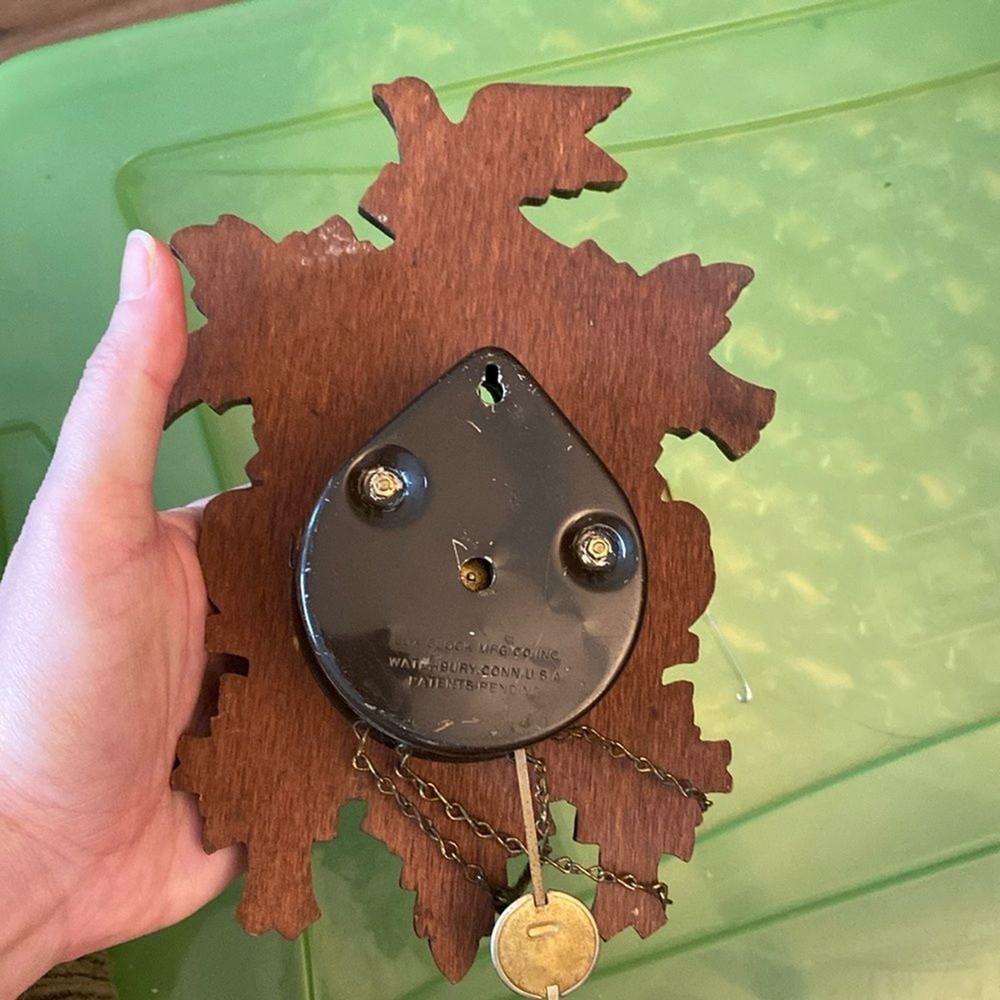 Rustic Brown Cuckoo Clock by Lux Co