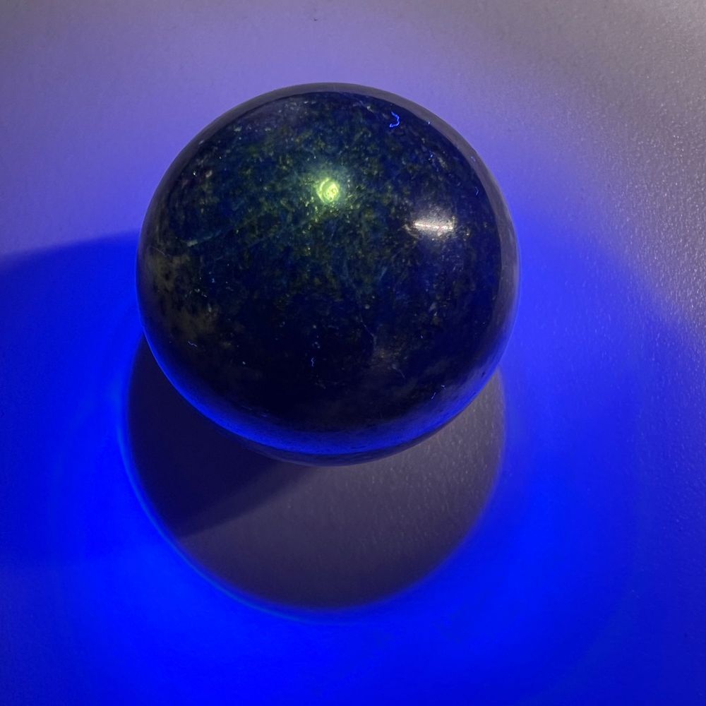 Lapis Lazuli Meditation Sphere UV Reactive