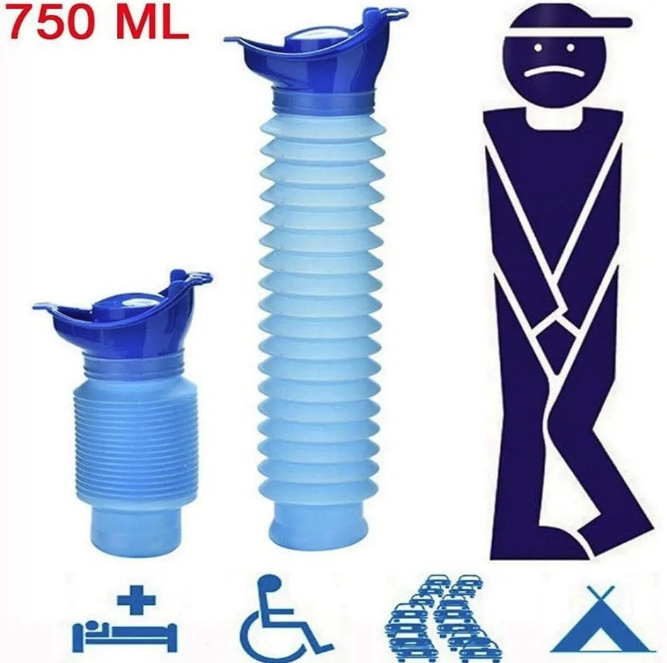 1set Portable Car Urinal Bottle Travel Camping Emergency Toilet - NEW