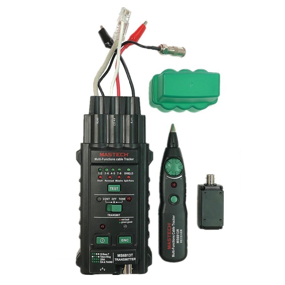 Mastech MS6813 Network Cable Meter Telephone Line Detector Tracker RJ45 101Base