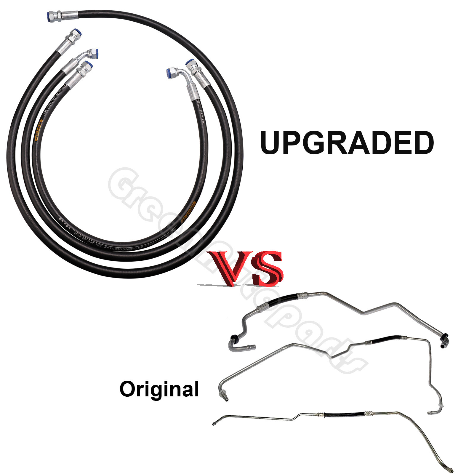 Allison Transmission Oil Cooler Lines Hoses Set For 06-10 Chevy/GMC 6.6l Duramax