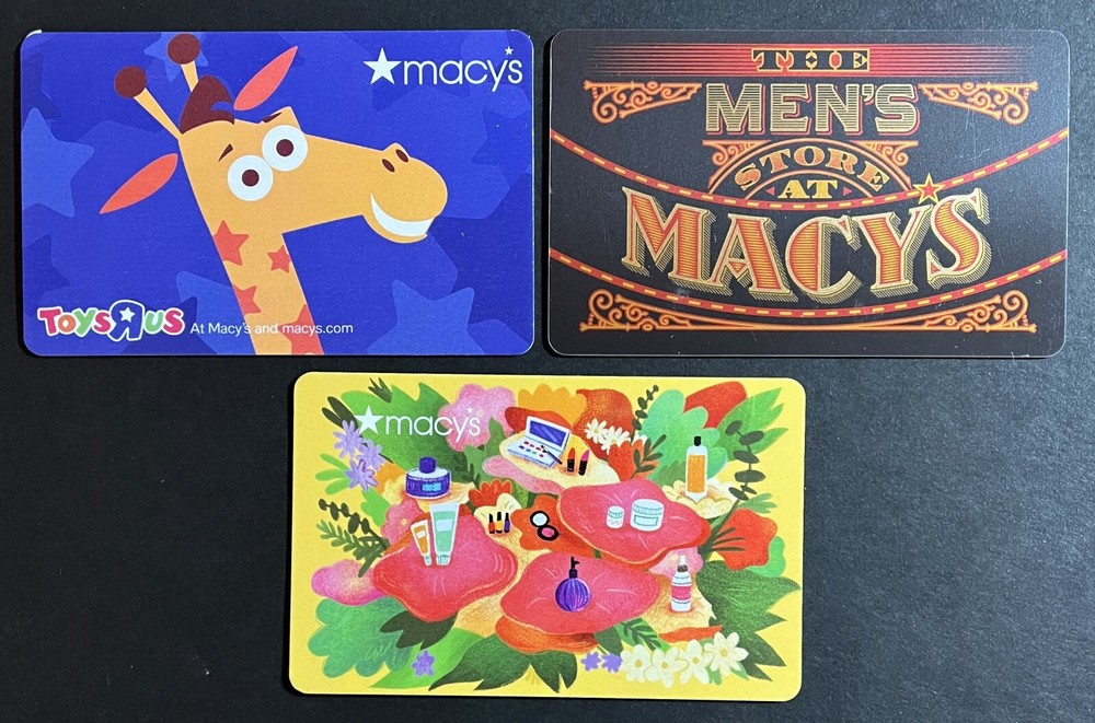 MACYS GIFT CARDS - (no monetary value)