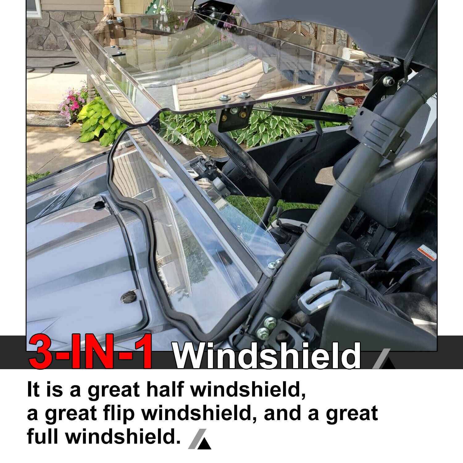 For CFMOTO ZForce 500 / 800 / 1000 Model Front Flip Windshield Scratch Resistant