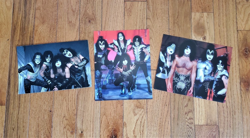 LOT OF 3 - KISS PROMO PHOTO PRINT POSTER 8'' x 10'' REUNION TOUR