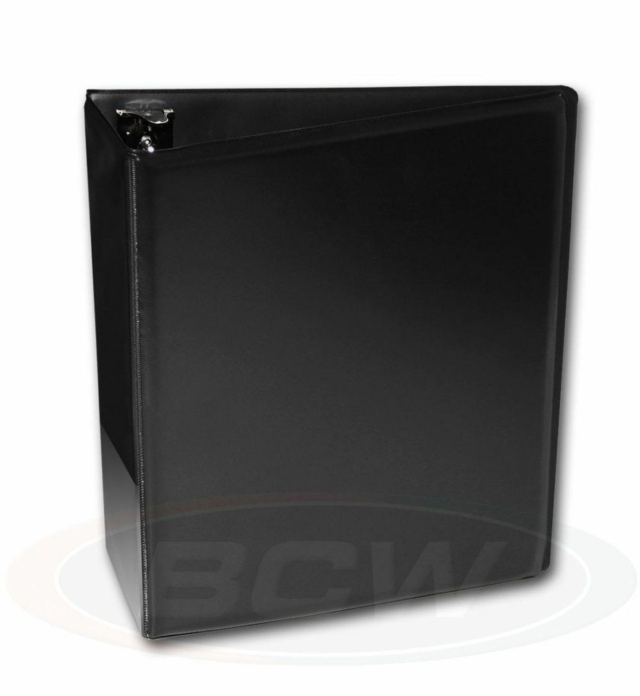 1 BCW 3" Heavy Duty D-ring Plain Black Binder Album