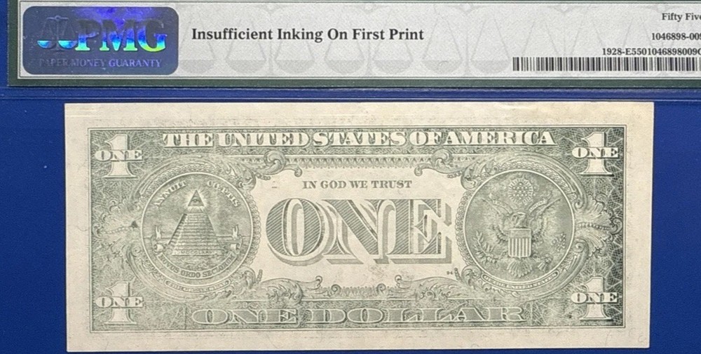 PMG55 INSUFFICIENT INKING ERROR ON BACK 6412H