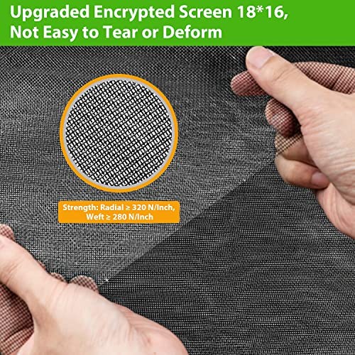 Replacement Window Screens, 48X118 Inch Durable Window Screen 48"x118"Black