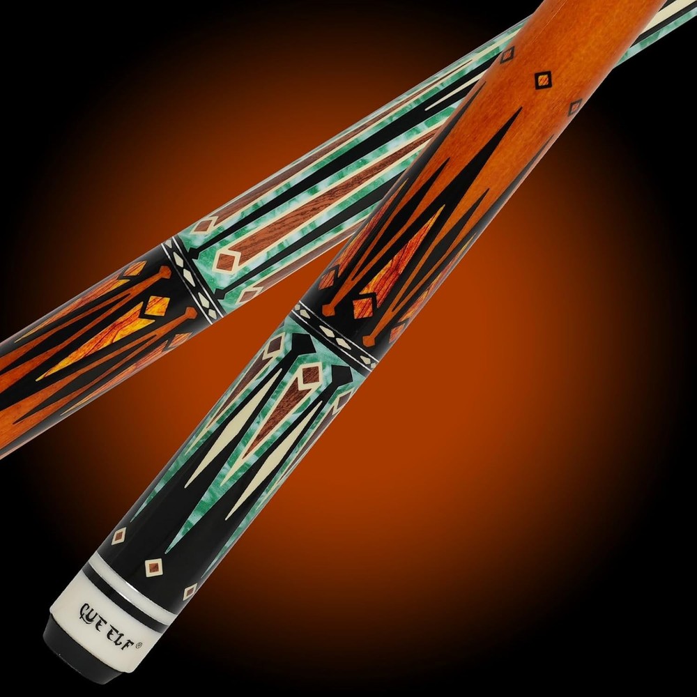 Billiard Pool Cue Low Deflection with Hard Case