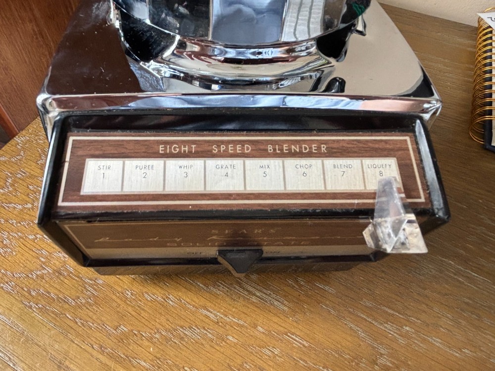 Vintage Sears Kenmore 8 Speed Solid State Blender Mixer Model 663.82500 Tested