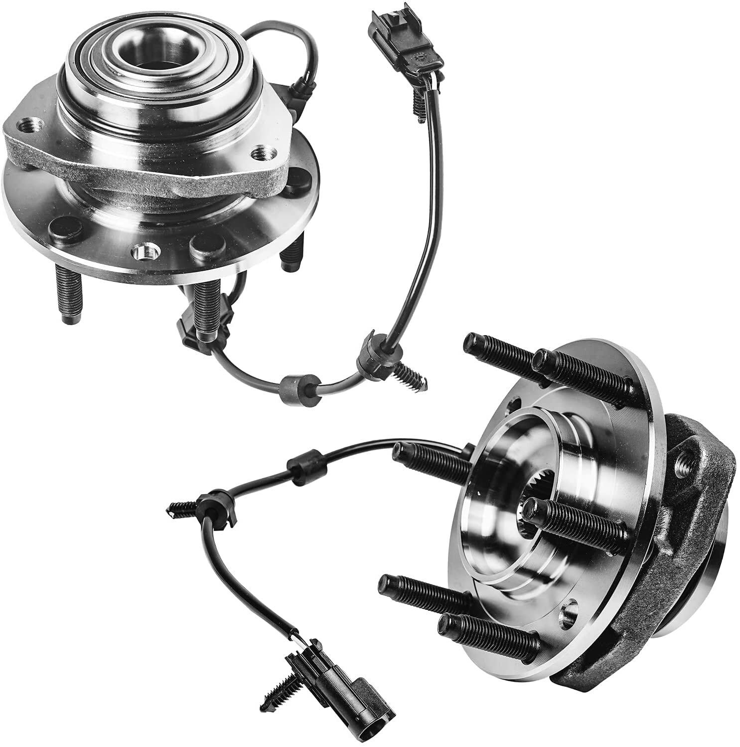 Front CV Axle Shaft Assembly + Wheel Hub Bearings for Saab 9-7x GMC Envoy