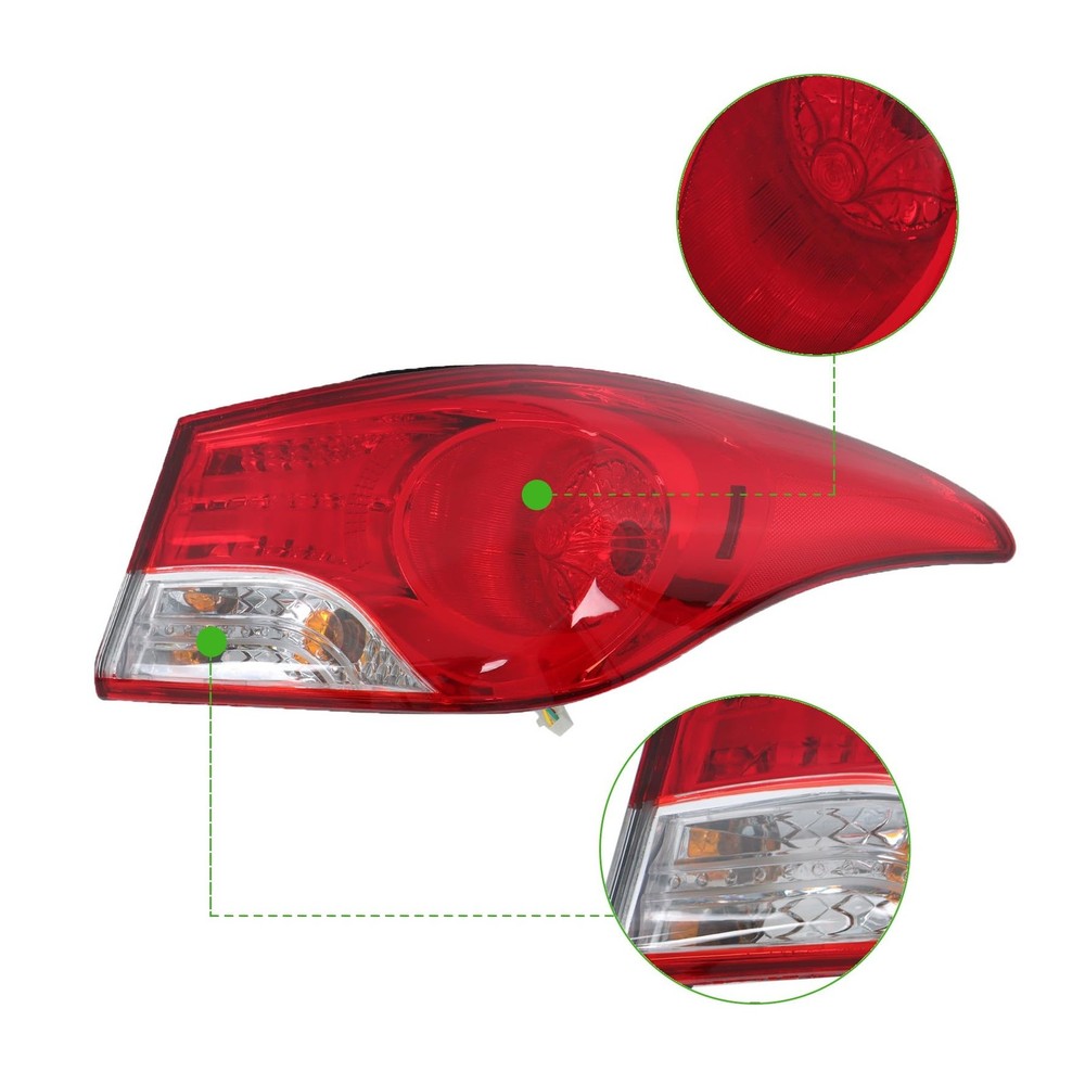 Right Tail Light Assembly for Elantra 2011-2013