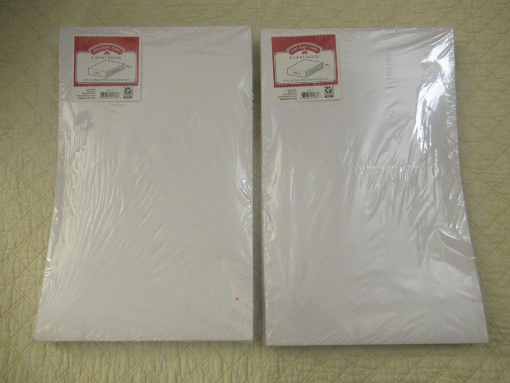 Holiday Time Shirt Boxes (2 Packs; 10 Boxes)