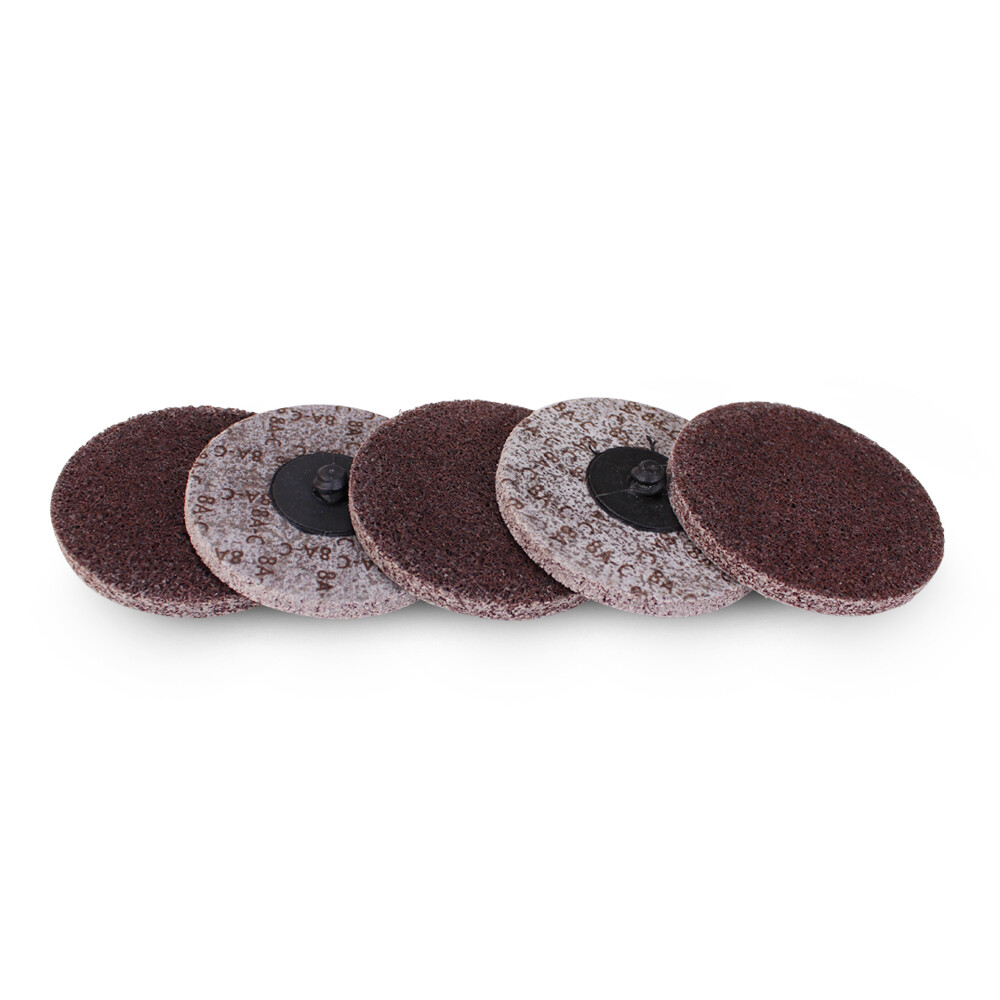5 Pack - 3" Inch Unitized Quick Change Discs 8AC A/O Coarse Deburr Type R Roloc