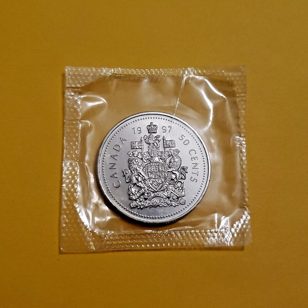 1997 Canadian Proof Like 50 Cent piece