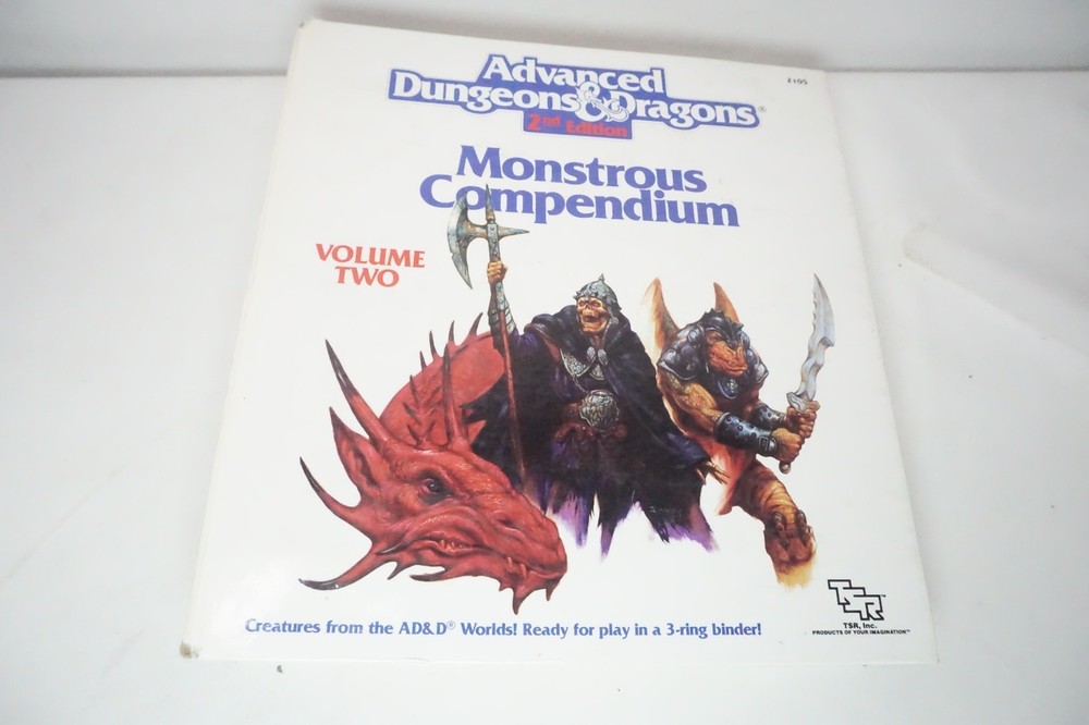Monsters Compendium Binder AD&D Vol 1 & 2