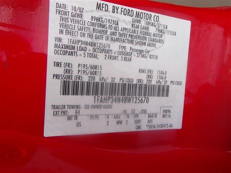 Engine ECM Electronic Control Module ID 6U7A-BNA Fits 06-09 FOCUS 795634