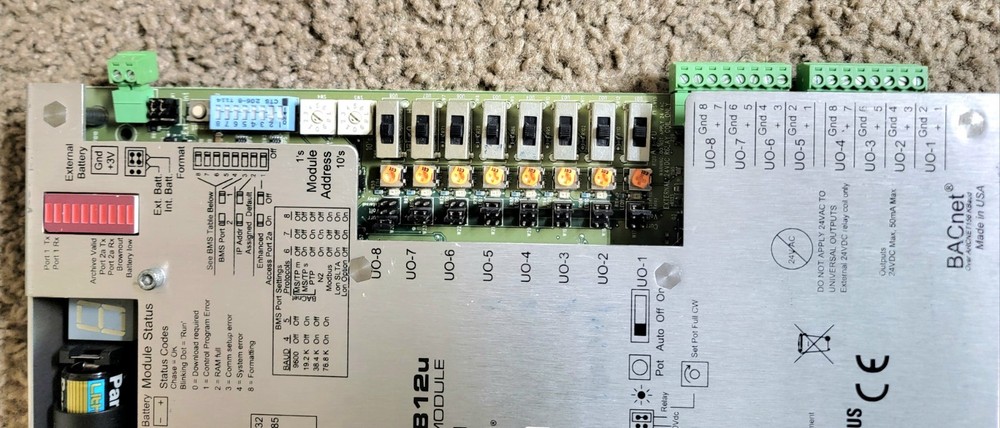 Automated logic I/O Pro 812u Control Module E143900 USED