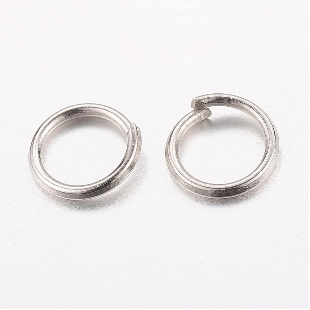 20 Jump Rings Antique Silver Tone Open Split Ring 8mm BULK Findings