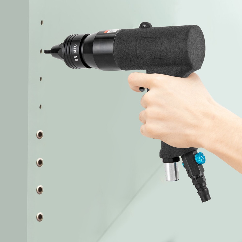 1/4" Pneumatic Rivet Nut Gun Professional Rivet Nut Pull Setter Riveting Machine