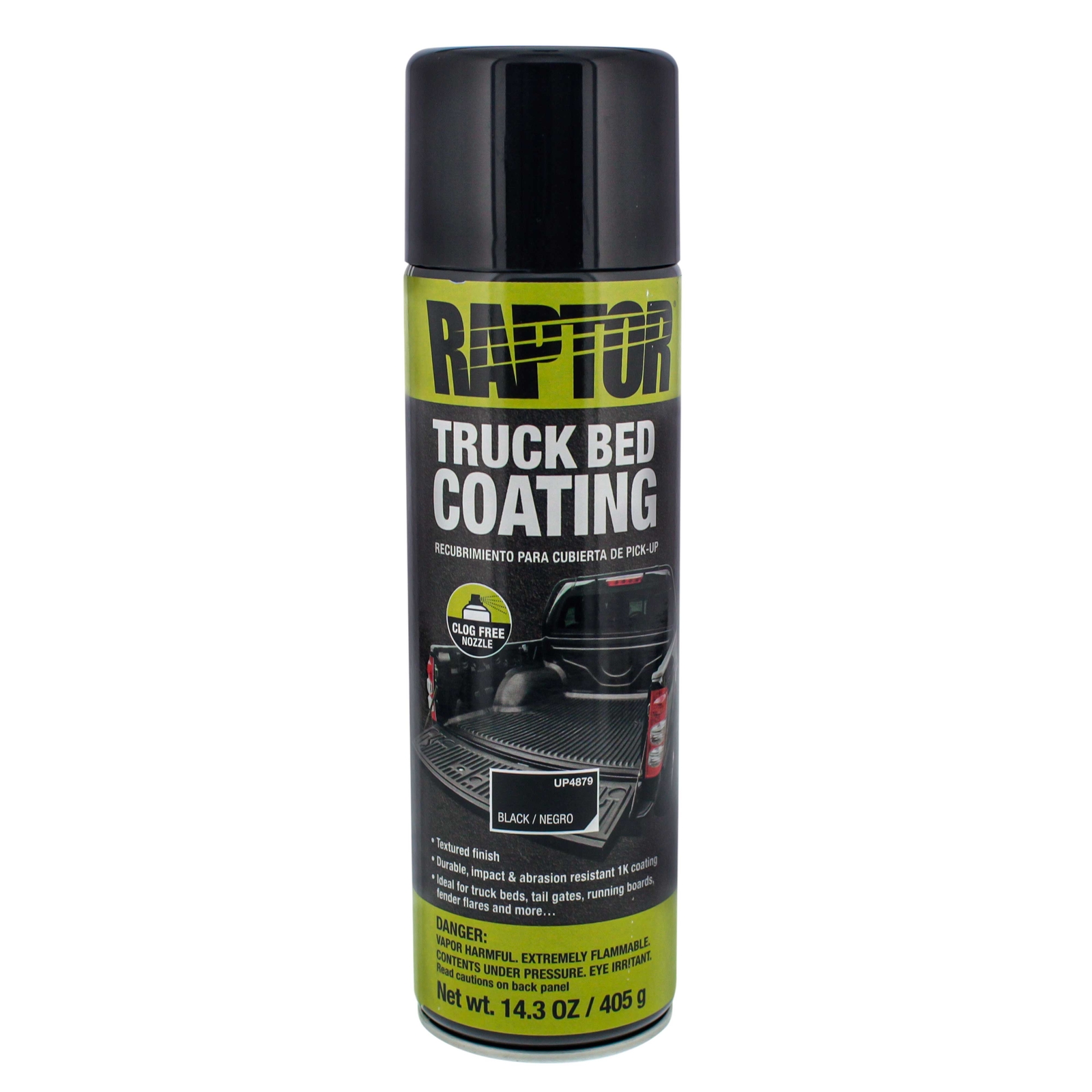 Raptor 1K Bed Liner Aerosol Black, 14.3 Ounce Truck Bed Coating
