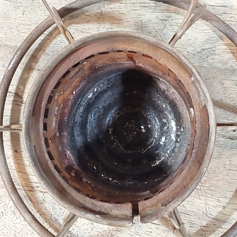 Dietz 39 Steel Clad Lantern - Frame and Ventilator - Surface Rust inside
