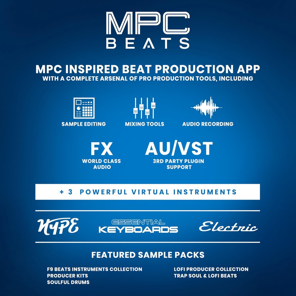 Akai Professional LPD8 MIDI Controller 8 RGB Drum Pads 8 Knobs Mac PC Music Soft