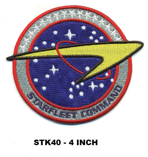 STAR TREK NEW STARFLEET COMMAND 4 INCH PATCH - STK40